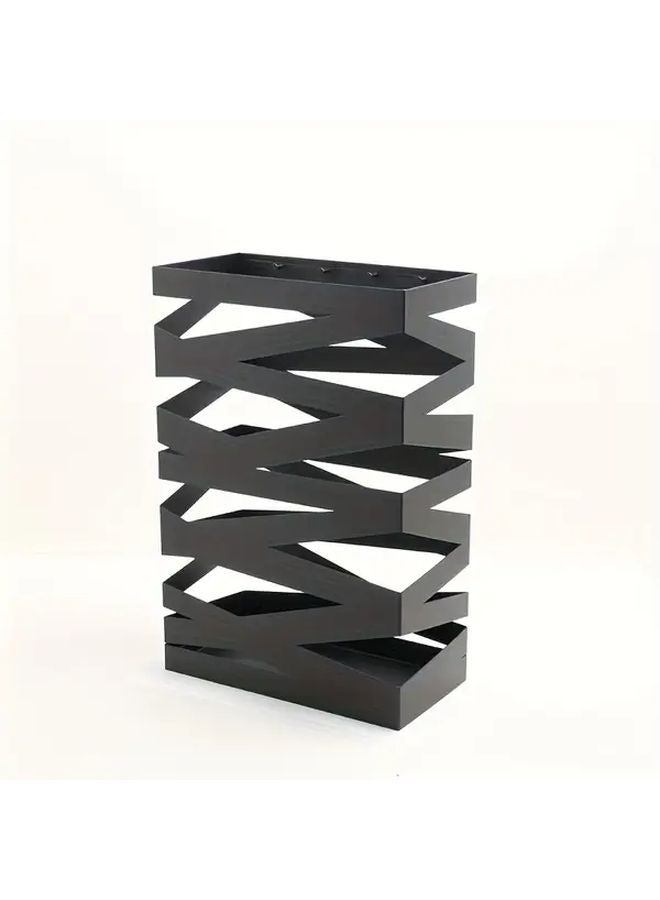 Large Capacity Iron Umbrella Stand Sturdy Metal Holder For Home Hotel Office - Image 2